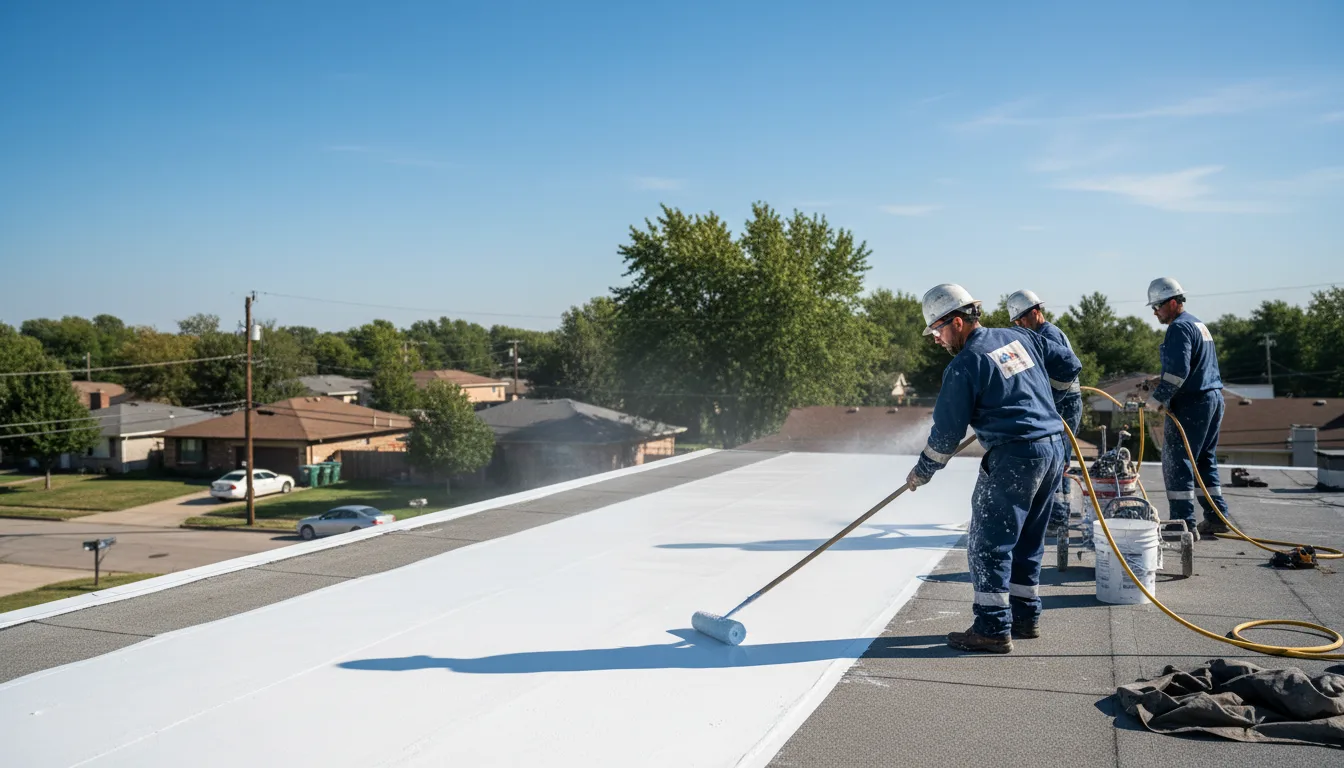 Commercial roof coating in Sidon, MS near me